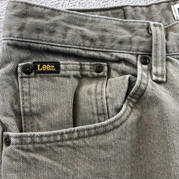 Lee Mens Jeans Size 32x30 Straight Leg Slim Regular Fit 100% Cotton Causal Gray - Picture 12 of 16